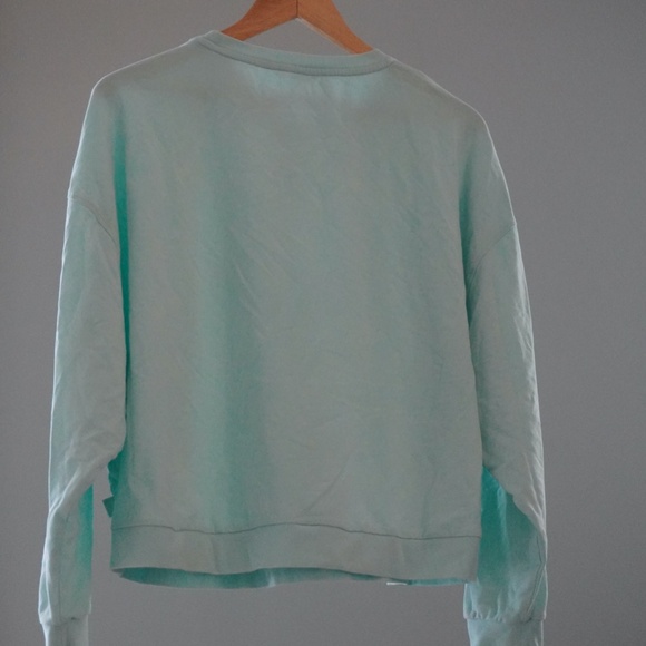 JoyLab Mint Green Lightweight Comfy French Terry Pullover - Size Large - Picture 3 of 4